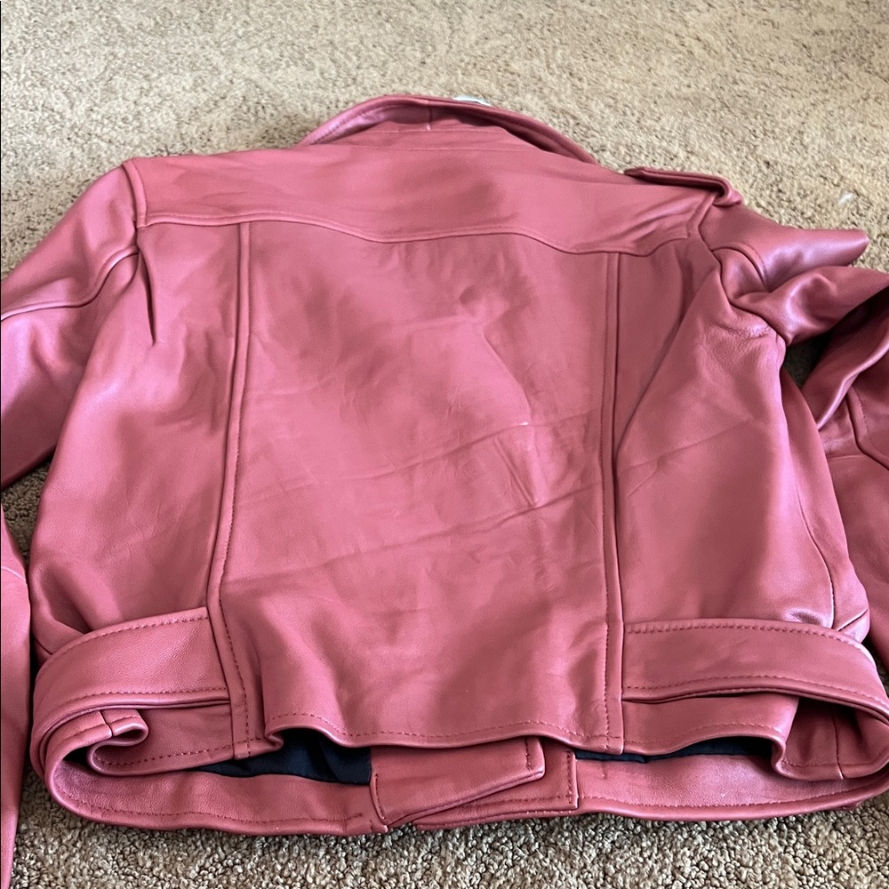 Bagatelle Rust Leather Jacket - Picture 6 of 8